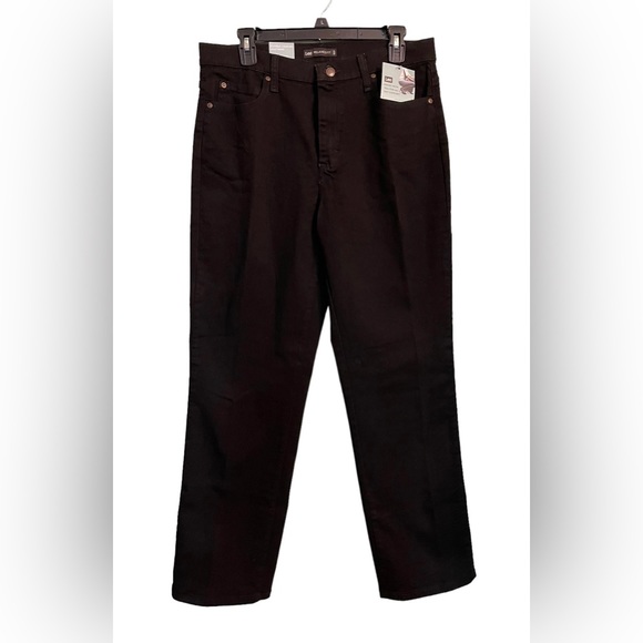 Lee Jeans Lee Jeans Black Relaxed Fit Straight Leg Sz 2 Nwt Poshmark